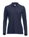 Dames Polo Lange Mouw Clique Marion Dark Navy